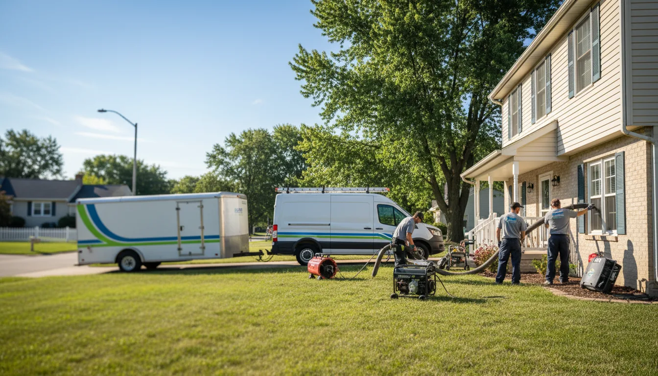 Flooded Basement Restoration And Cleanup With Repair in Eau Claire, MI near me